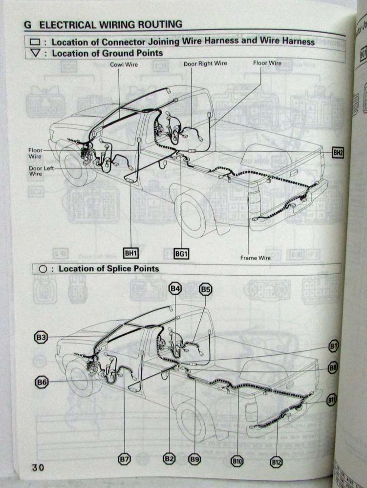 1993 Toyota T100 Electrical Wiring Diagram Manual US & Canada