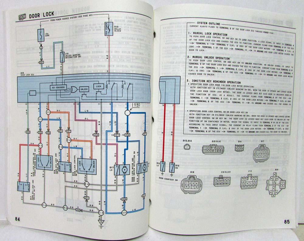 1993 Toyota T100 Electrical Wiring Diagram Manual US & Canada