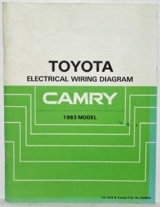 1983 Toyota Camry Service Shop Repair Manual & Electrical Wiring Diagram