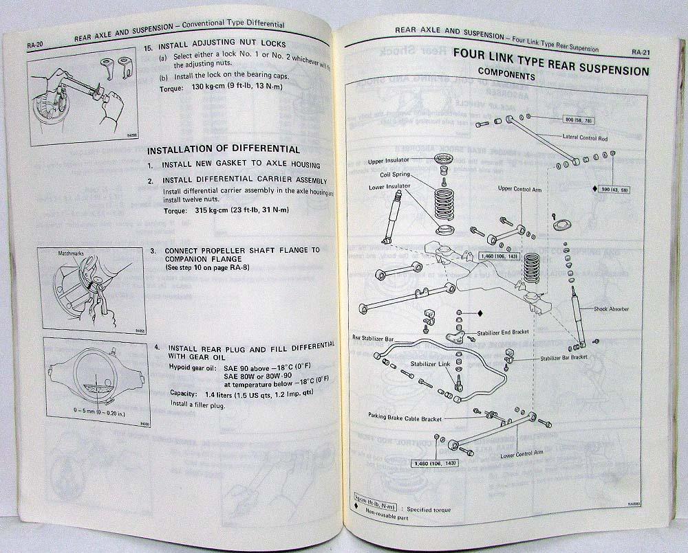 1985 Toyota Cressida Station Wagon Repair Manual & Electrical Wiring Diagram