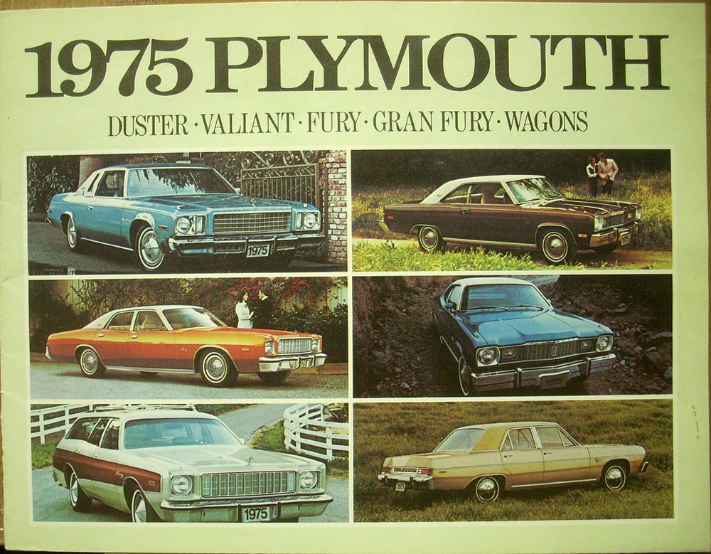 1975 Plymouth Full Line Brochure CANADA Duster Valiant Fury Gran Fury Wagons