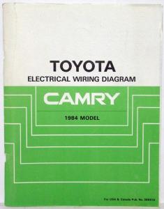 1984 Toyota Camry Electrical Wiring Diagram Manual US & Canada