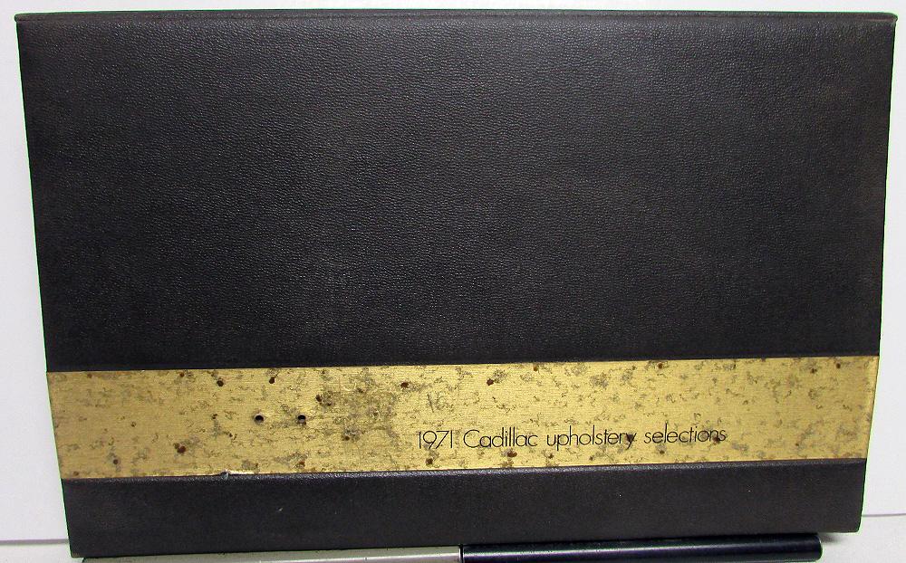 1971 Cadillac Dealer Album Upholstery Selections Fabric Eldorado De Ville Calais