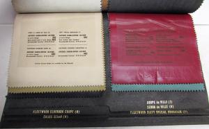 1971 Cadillac Dealer Album Upholstery Selections Fabric Eldorado De Ville Calais