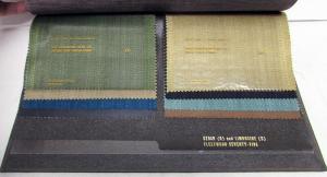 1971 Cadillac Dealer Album Upholstery Selections Fabric Eldorado De Ville Calais