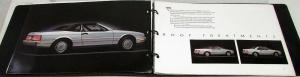 1988 Cadillac Allante Dealer Album Portfolio Features Options Specs Colors Rare