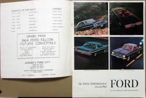1964 Mishawaka IN Jaycee Karstagg Ford Falcon Giveway Program Original