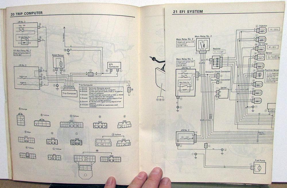 1982 Toyota Cressida Sedan & Wagon Electrical Wiring Diagram Manual US
