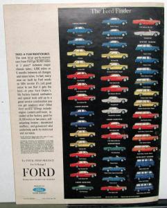 1964 Ford Mustang Falcon Fairlane Thunderbird Sales Brochure Rev 2 64 Original