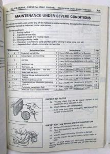 1981 Toyota Models Service Maintenance Procedures Manual US & Canada