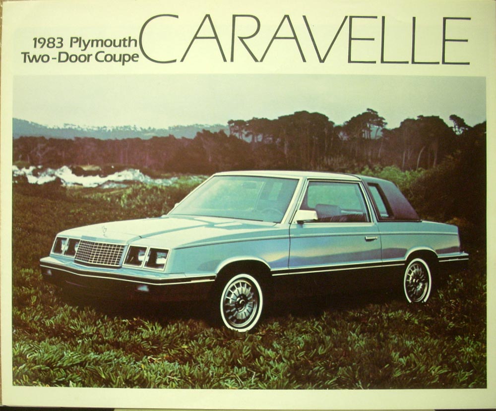 1983 Plymouth Caravelle Two Door Coupe CANADA Dealer Color Sale Brochure