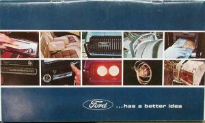 1967 Ford Cars Sales Brochure Catalog Specs Prices Cortina Mercury Lincoln Orig