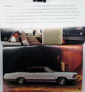 1967 Ford Cars Sales Brochure Catalog Specs Prices Cortina Mercury Lincoln Orig