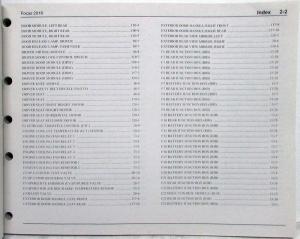 2016 Ford Focus RS Electrical Wiring Diagrams Manual