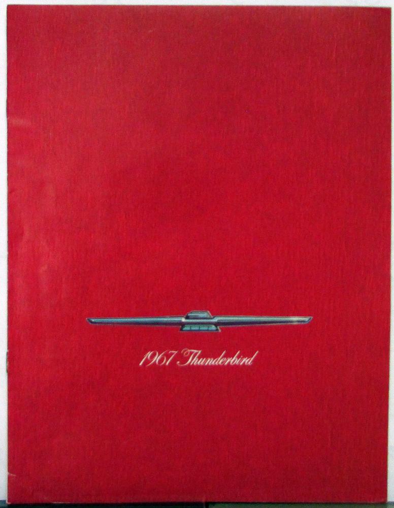 1967 Ford Thunderbird 2 & 4 Door Landau Hardtop Brochure ORIGINAL Small Version