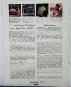 1967 Ford Thunderbird 2 & 4 Door Landau Hardtop Brochure ORIGINAL Small Version
