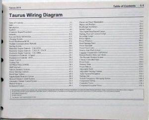 2016 Ford Taurus Interceptor Electrical Wiring Diagrams Manual