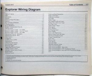 2016 Ford Explorer Electrical Wiring Diagrams Manual