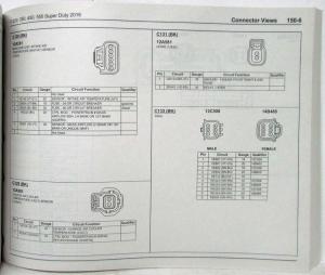 2016 Ford F-250 350 450 550 Super Duty Pickup Electrical Wiring Diagrams Manual