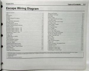 2016 Ford Escape Electrical Wiring Diagrams Manual