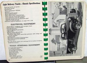 1940 Chevrolet Truck Data Book Features Options Specs Pickup Bus Panel HD