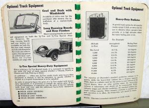 1940 Chevrolet Truck Data Book Features Options Specs Pickup Bus Panel HD