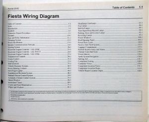 2016 Ford Fiesta Electrical Wiring Diagrams Manual