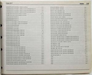 2017 Ford Edge Electrical Wiring Diagrams Manual