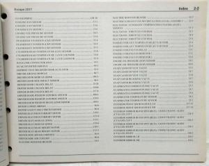 2017 Ford Escape Electrical Wiring Diagrams Manual