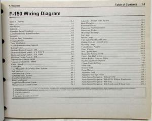 2017 Ford F-150 Pickup Raptor Electrical Wiring Diagrams Manual