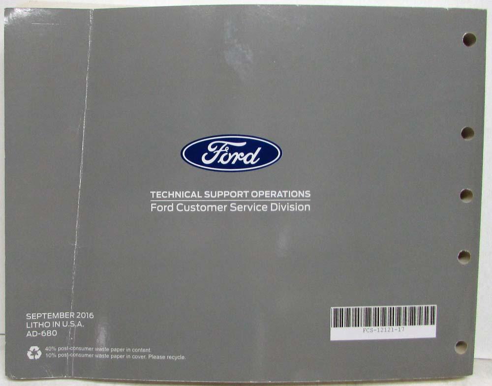 2017 Ford Mustang GT Shelby GT350 Electrical Wiring Diagrams Manual