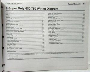 2017 Ford F-650 750 Super Duty Trucks Electrical Wiring Diagrams Manual