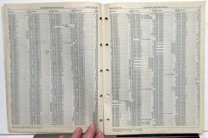1936-1940 Lincoln Zephyr Dealer Body Parts Price List Book Sedan Coupe V12