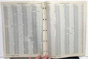 1936-1940 Lincoln Zephyr Dealer Body Parts Price List Book Sedan Coupe V12