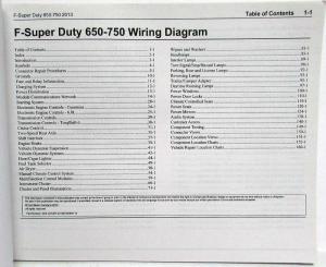 2013 2014 Ford F-650 750 Super Duty Trucks Electrical Wiring Diagrams Manual