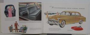 1951 Plymouth Concord Cambridge Cranbrook Dealer Sales Brochure ORIGINAL