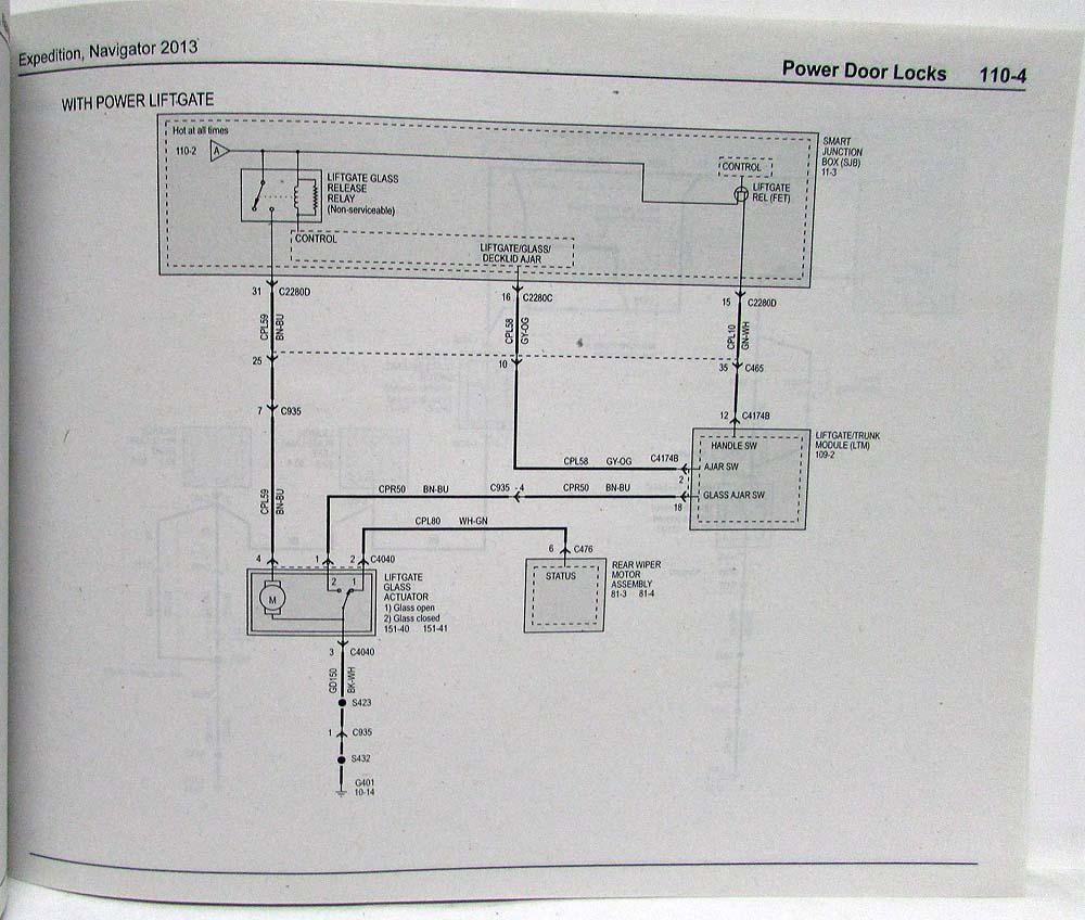 2013 Ford Expedition Lincoln Navigator Electrical Wiring Diagrams Manual