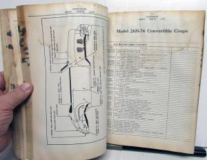 1942 Lincoln Dealer Body Parts List Book Catalog Zephyr Continental Custom Orig