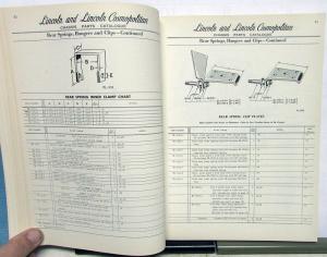 1949 Lincoln & Cosmopolitan Dealer Chassis Parts List Book Catalog Original