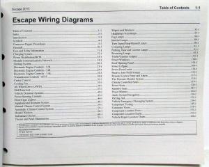 2013 Ford Escape Electrical Wiring Diagrams Manual
