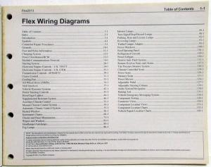 2013 Ford Flex Electrical Wiring Diagrams Manual