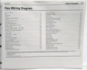 2014 Ford Flex Electrical Wiring Diagrams Manual