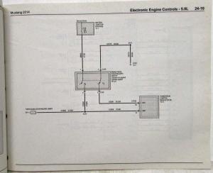 2014 Ford Mustang GT Shelby GT500 Electrical Wiring Diagrams Manual