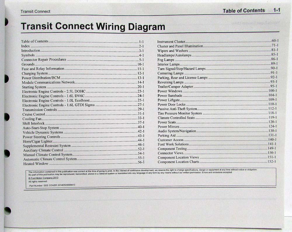 Wiring Diagrams Ford Transit Mki Fob 091970 Onwards Wiring