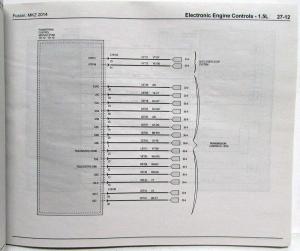 2014 Ford Fusion Lincoln MKZ Electrical Wiring Diagrams Manual