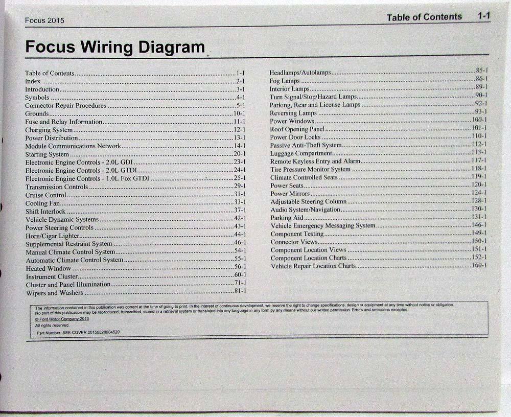 2015 ford focus st electrical wiring diagrams manual 2013 Ford Focus Wiring Diagram at Lighting Wiring