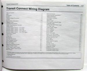 2015 Ford Transit Connect Electrical Wiring Diagrams Manual