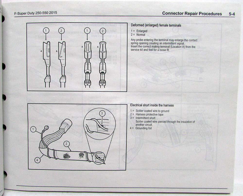 2015 Ford F-250 350 450 550 Super Duty Pickup Electrical Wiring Diagrams Manual