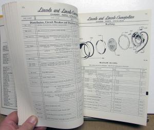 1949-1950 Lincoln Dealer Chassis Parts Book Catalog List Cosmopolitan Original