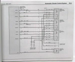 2015 Ford Fusion Lincoln MKZ Electrical Wiring Diagrams Manual